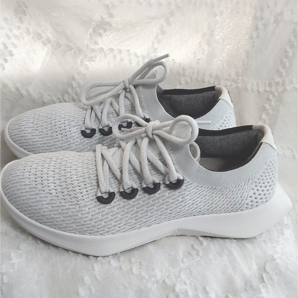 Allbirds Tree Dasher 2 Blizzard White Running Shoes Womens 10.5 TD2 Sneaker